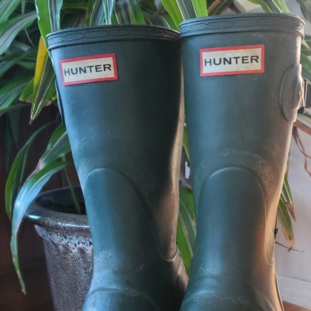 Women's Original Short Hunter Boot in Green